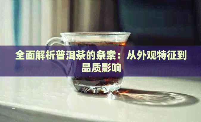 全面解析普洱茶的条索：从外观特征到品质影响