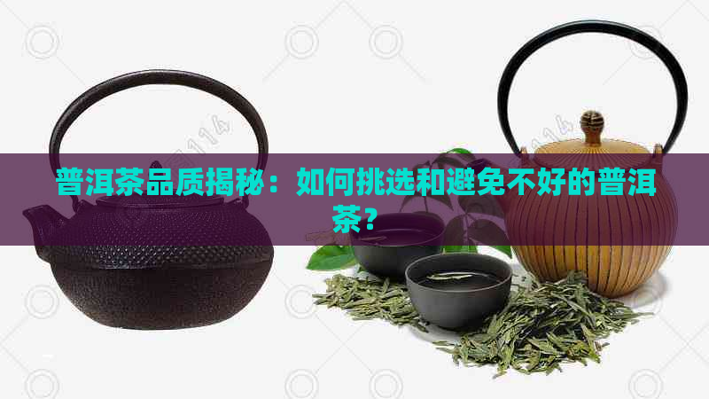 普洱茶品质揭秘：如何挑选和避免不好的普洱茶？