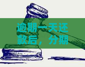 逾期一天还款后，分期贷款功能受限：如何避免影响信用评分并解决借款问题？