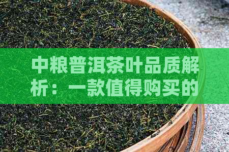 中粮普洱茶叶品质解析：一款值得购买的优质茶叶吗？