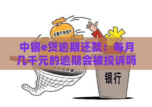 中银e贷逾期还款：每月几千元的逾期会被投诉吗？