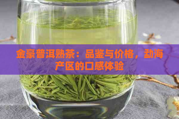 金豪普洱熟茶：品鉴与价格，勐海产区的口感体验