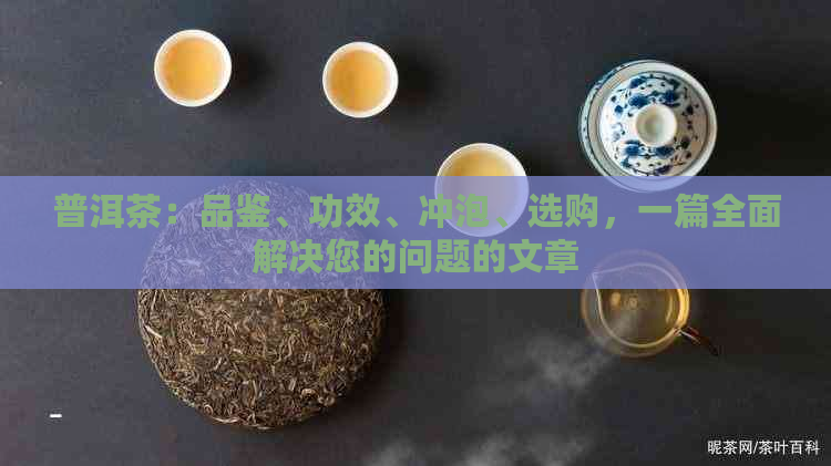 普洱茶：品鉴、功效、冲泡、选购，一篇全面解决您的问题的文章