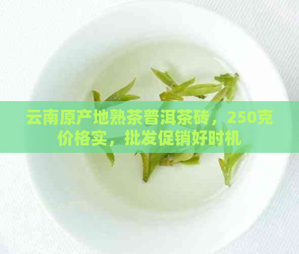 云南原产地熟茶普洱茶砖，250克价格实，批发促销好时机