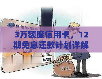 3万额度信用卡，12期免息还款计划详解，轻松规划您的财务