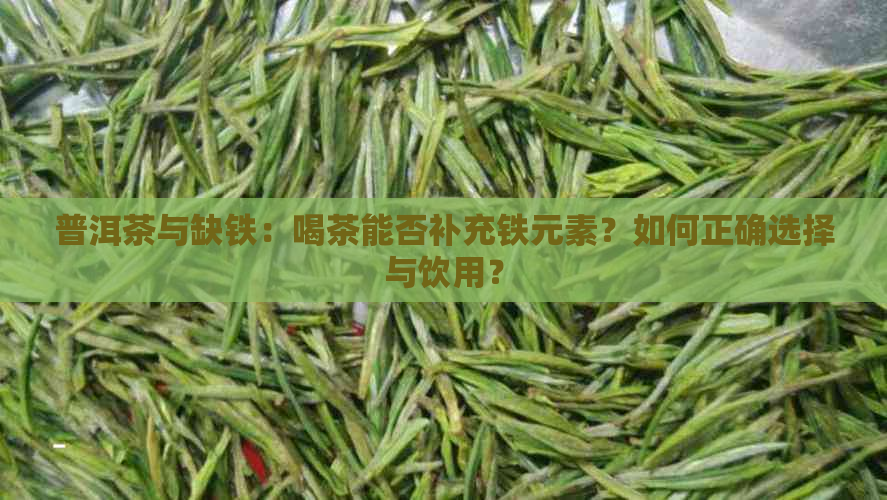 普洱茶与缺铁：喝茶能否补充铁元素？如何正确选择与饮用？