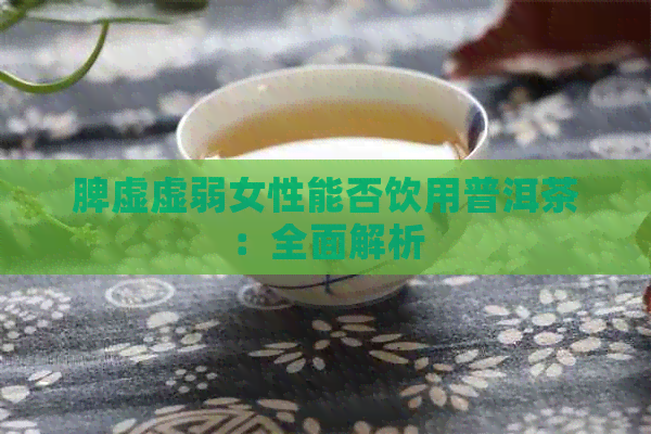 脾虚虚弱女性能否饮用普洱茶：全面解析