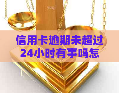 信用卡逾期未超过24小时有事吗怎么办：解决方法与办理流程