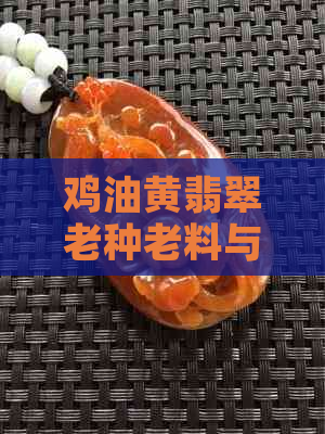 鸡油黄翡翠老种老料与老蓝水：哪个更优质？