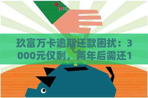 玖富万卡逾期还款困扰：3000元仅剩，两年后需还1万多元，如何解决？