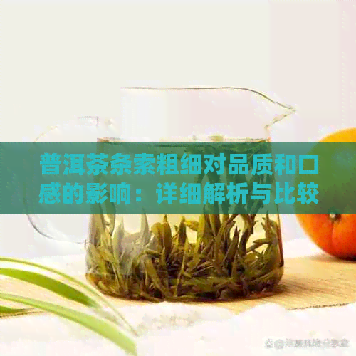 普洱茶条索粗细对品质和口感的影响：详细解析与比较