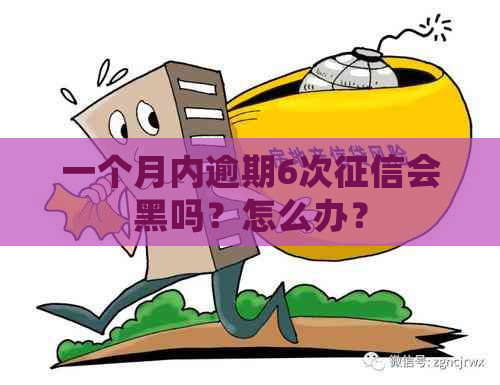 一个月内逾期6次会黑吗？怎么办？