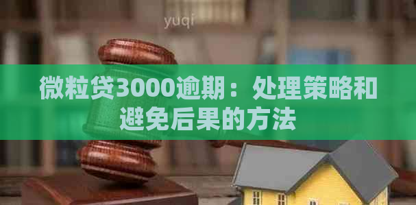 微粒贷3000逾期：处理策略和避免后果的方法