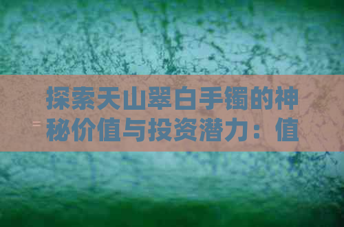 探索天山翠白手镯的神秘价值与投资潜力：值得一看吗？