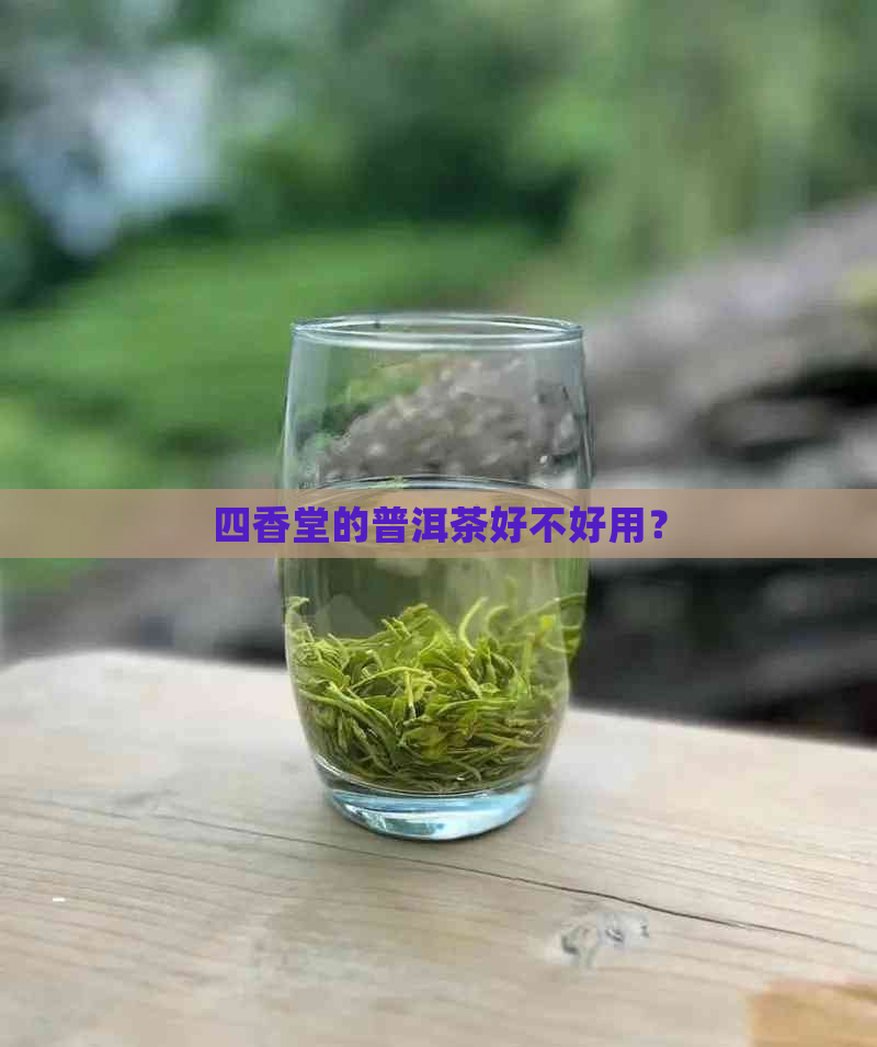 四香堂的普洱茶好不好用？