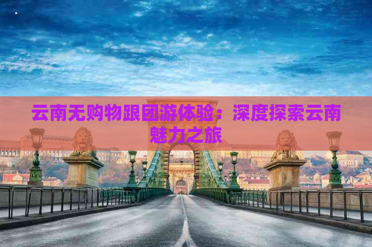 云南无购物跟团游体验：深度探索云南魅力之旅