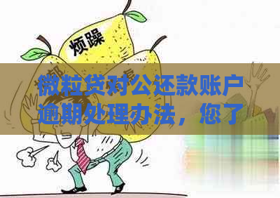 微粒贷对公还款账户逾期处理办法，您了解吗？