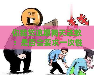 你我贷逾期两天还款：是否会要求一次性还清尾款？了解逾期后果及应对措