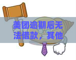 美团逾期后无法借款，其他平台也无法借怎么办？