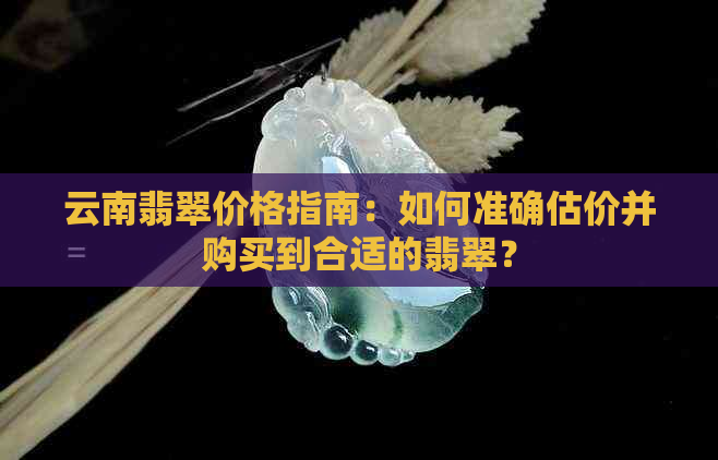 云南翡翠价格指南：如何准确估价并购买到合适的翡翠？