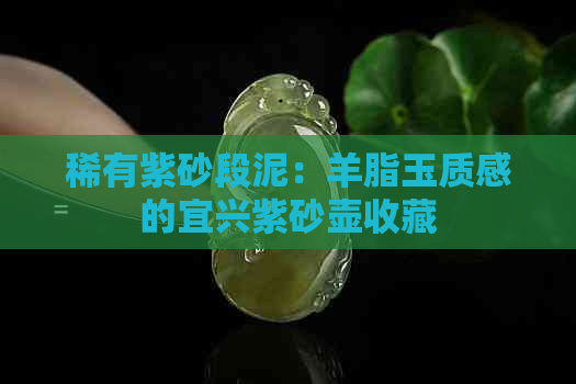 稀有紫砂段泥：羊脂玉质感的宜兴紫砂壶收藏