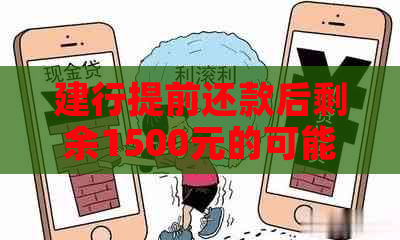 建行提前还款后剩余1500元的可能性及操作方法