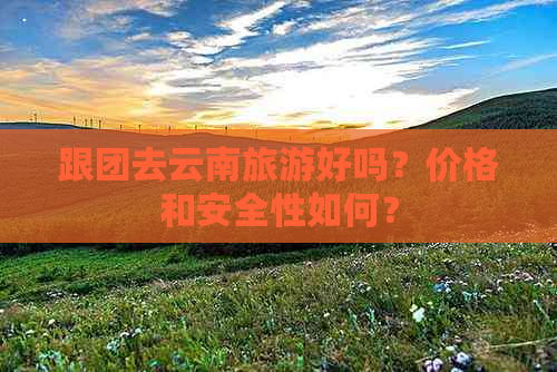 跟团去云南旅游好吗？价格和安全性如何？