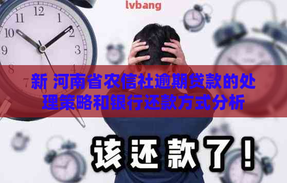 新 河南省农信社逾期贷款的处理策略和银行还款方式分析