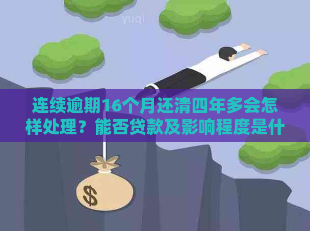 连续逾期16个月还清四年多会怎样处理？能否贷款及影响程度是什么？