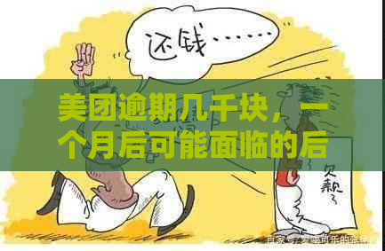 美团逾期几千块，一个月后可能面临的后果：被起诉吗？