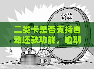 二类卡是否支持自动还款功能，逾期后如何处理？信用卡和银行卡账户相关资讯