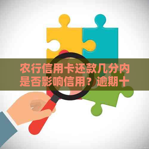 农行信用卡还款几分内是否影响信用？逾期十几分的影响有多大？