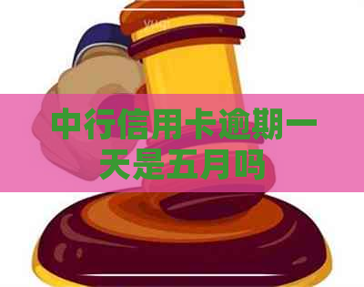 中行信用卡逾期一天是五月吗