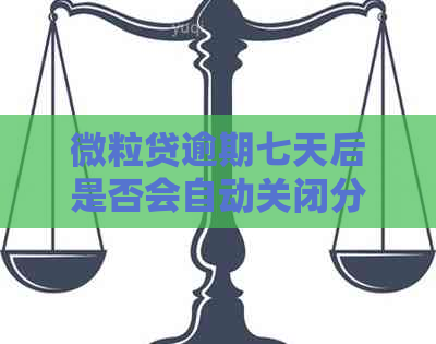 微粒贷逾期七天后是否会自动关闭分期还款渠道：权威解读与实际情况分析