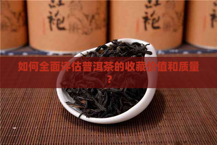 如何全面评估普洱茶的收藏价值和质量？