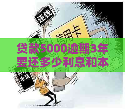 贷款5000逾期3年要还多少利息和本金？逾期十年和两年的后果如何？