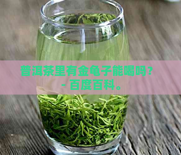 普洱茶里有金龟子能喝吗？ - 百度百科。