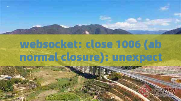 websocket: close 1006 (abnormal closure): unexpected EOF