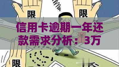 信用卡逾期一年还款需求分析：3万元债务需要多少利息和金额？