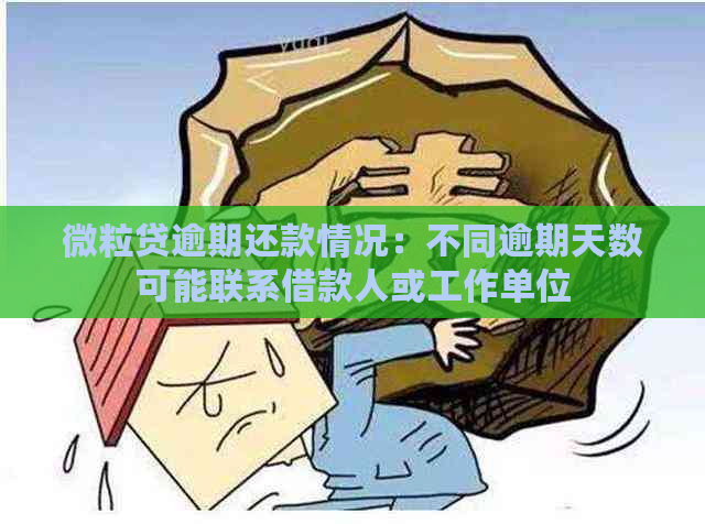 微粒贷逾期还款情况：不同逾期天数可能联系借款人或工作单位