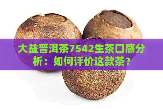 大益普洱茶7542生茶口感分析：如何评价这款茶？