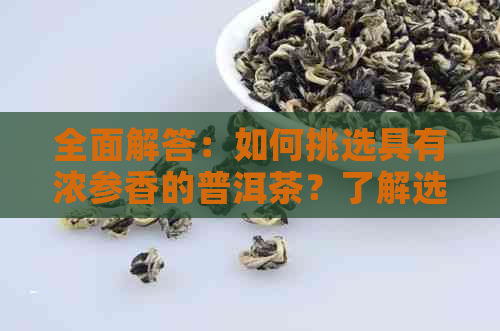 全面解答：如何挑选具有浓参香的普洱茶？了解选购与品鉴技巧！