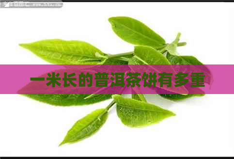 一米长的普洱茶饼有多重