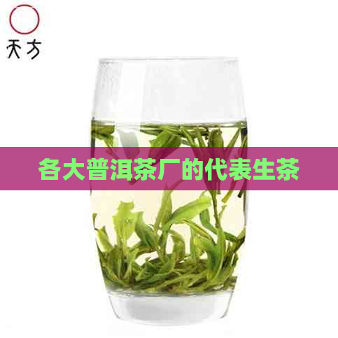 各大普洱茶厂的代表生茶