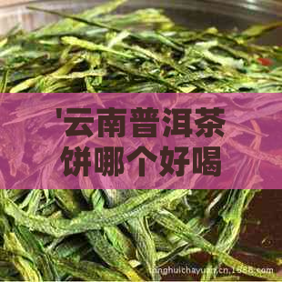 '云南普洱茶饼哪个好喝：便宜且口感的选择'