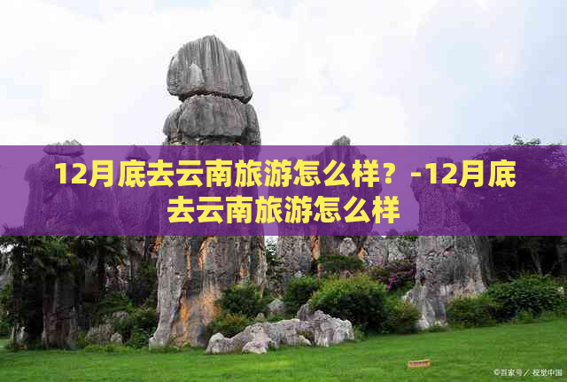 12月底去云南旅游怎么样？-12月底去云南旅游怎么样