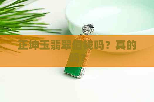 正坤玉翡翠值钱吗？真的吗？