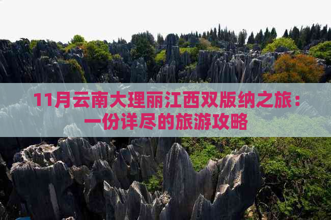 11月云南大理丽江西双版纳之旅：一份详尽的旅游攻略