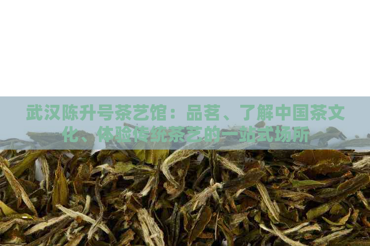 武汉陈升号茶艺馆：品茗、了解中国茶文化、体验传统茶艺的一站式场所