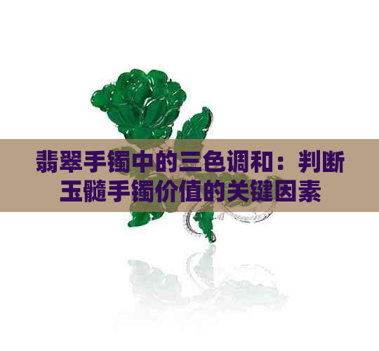 翡翠手镯中的三色调和：判断玉髓手镯价值的关键因素